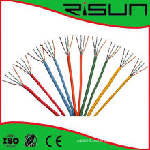 El mejor cable de red de CCA Cat5e UTP del precio con la envoltura colorida